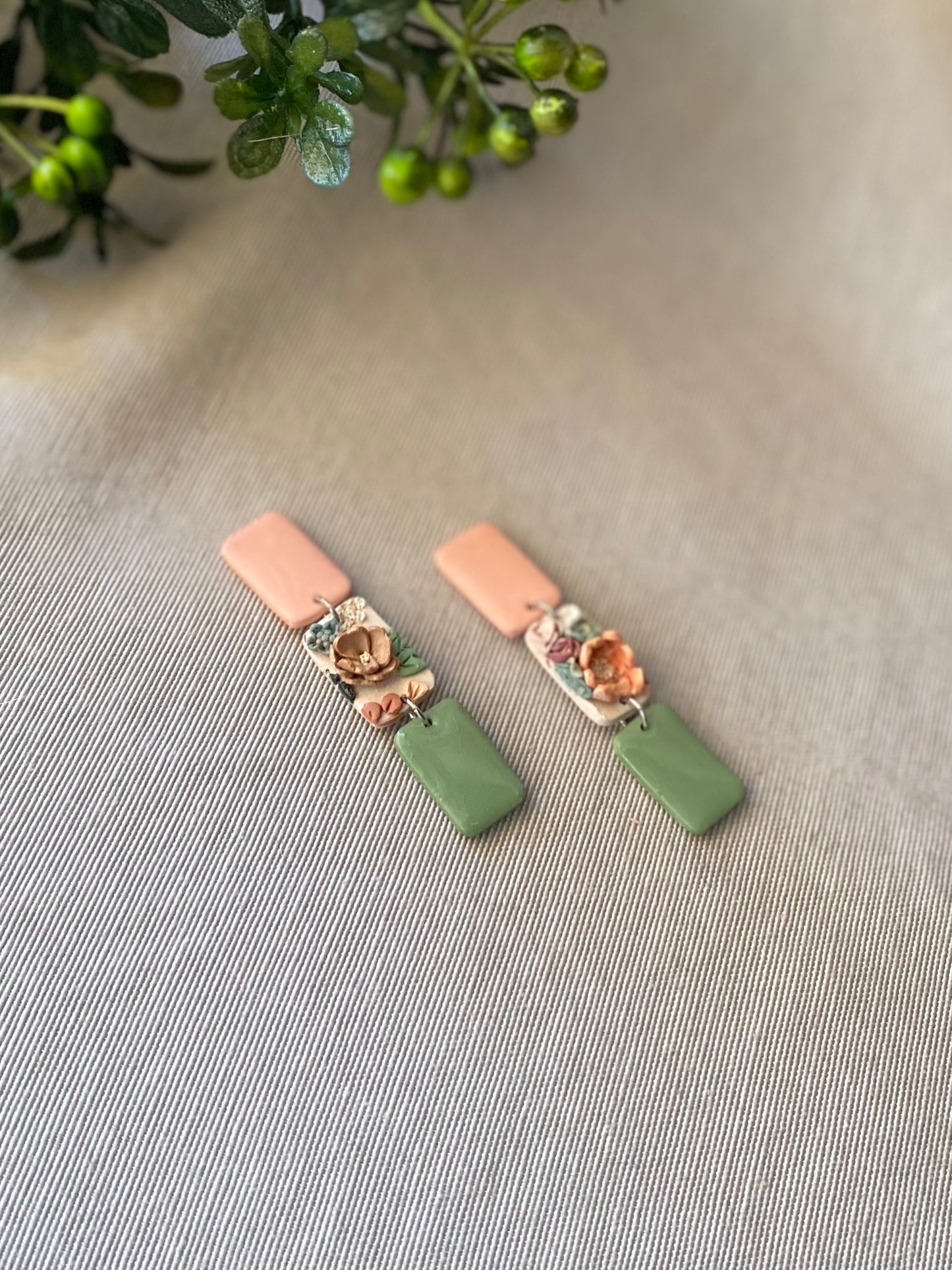 Peach Floral-Rectangles