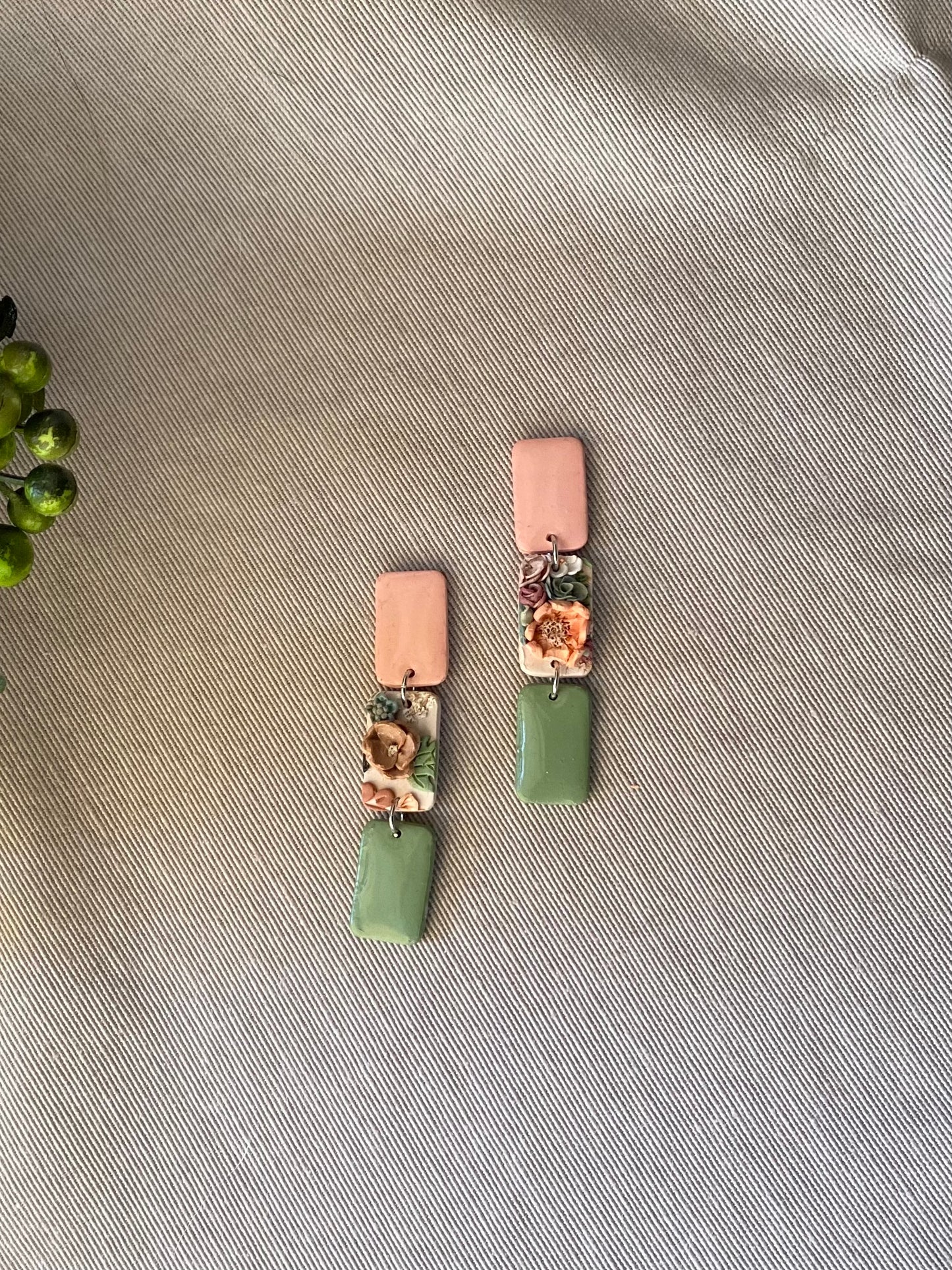 Peach Floral-Rectangles