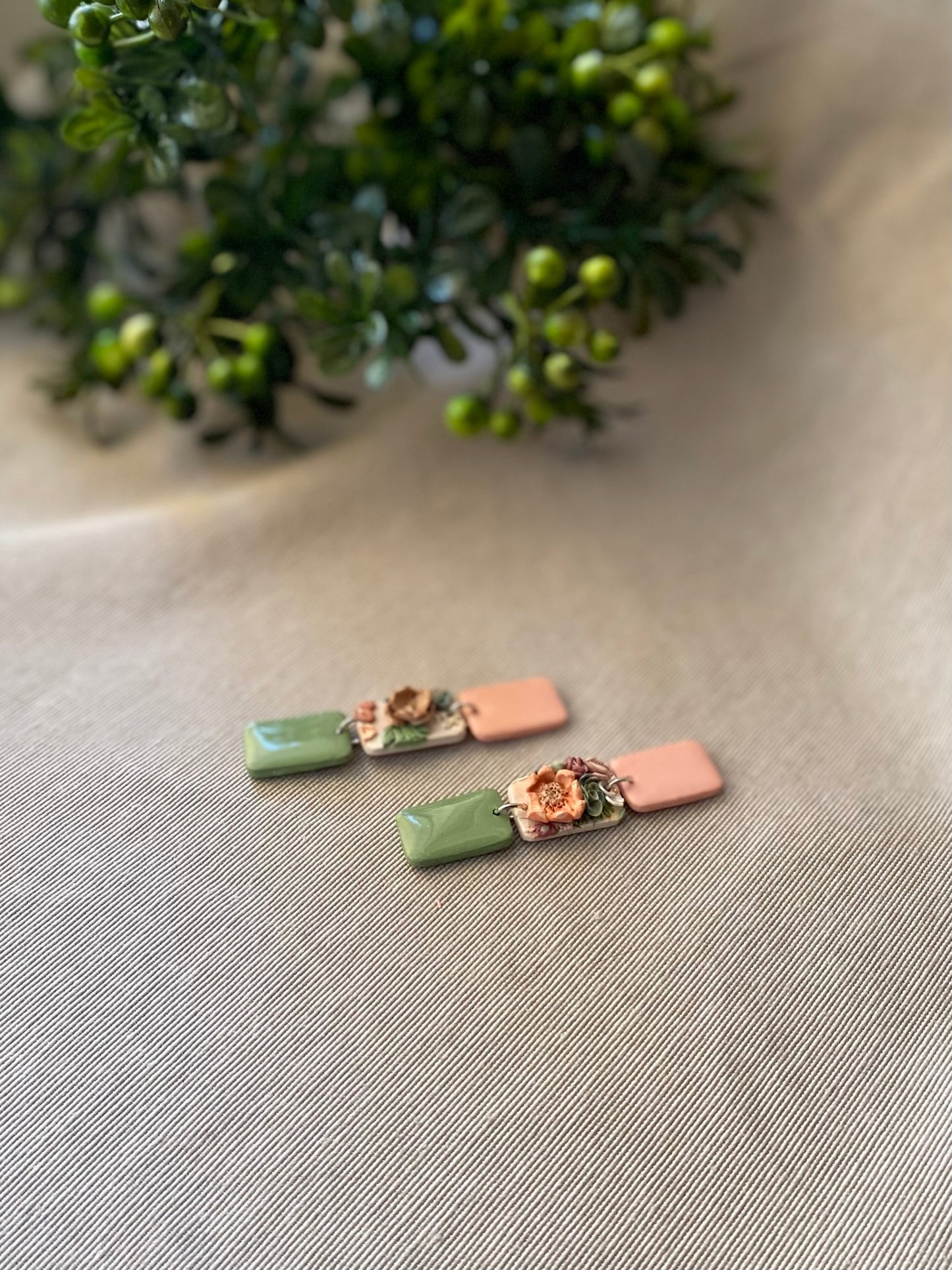 Peach Floral-Rectangles